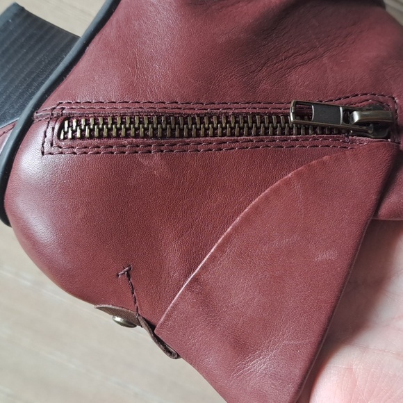 Earth Pegasus Merlot Soft Leather Zipper Slouchy Short Heel Ankle Booties Comfy - Picture 15 of 15